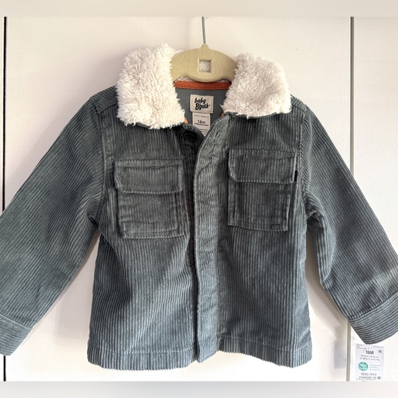 NWOT Baby B’gosh Sherpa Collar corduroy Fall Barn Jacket, 18 mo, MSRP $39 - Picture 1 of 9